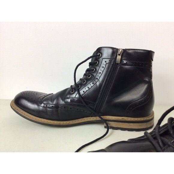 Bruno Marc Leather Ankle Boots Mens 12 - Picture 3 of 9
